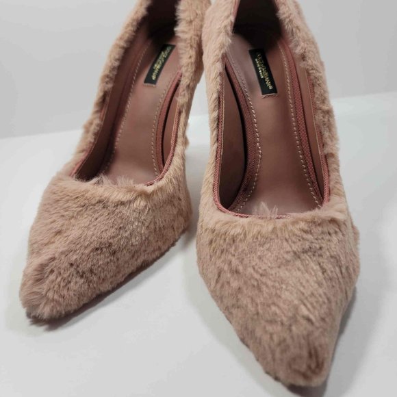 Dolce & Gabbana Pink Furr heels - Picture 3 of 11